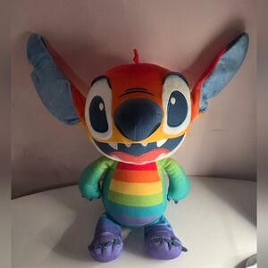 Disney  Plush Stuffed Toy Pride Collection Rainbow Stitch LBGQT+ Pride